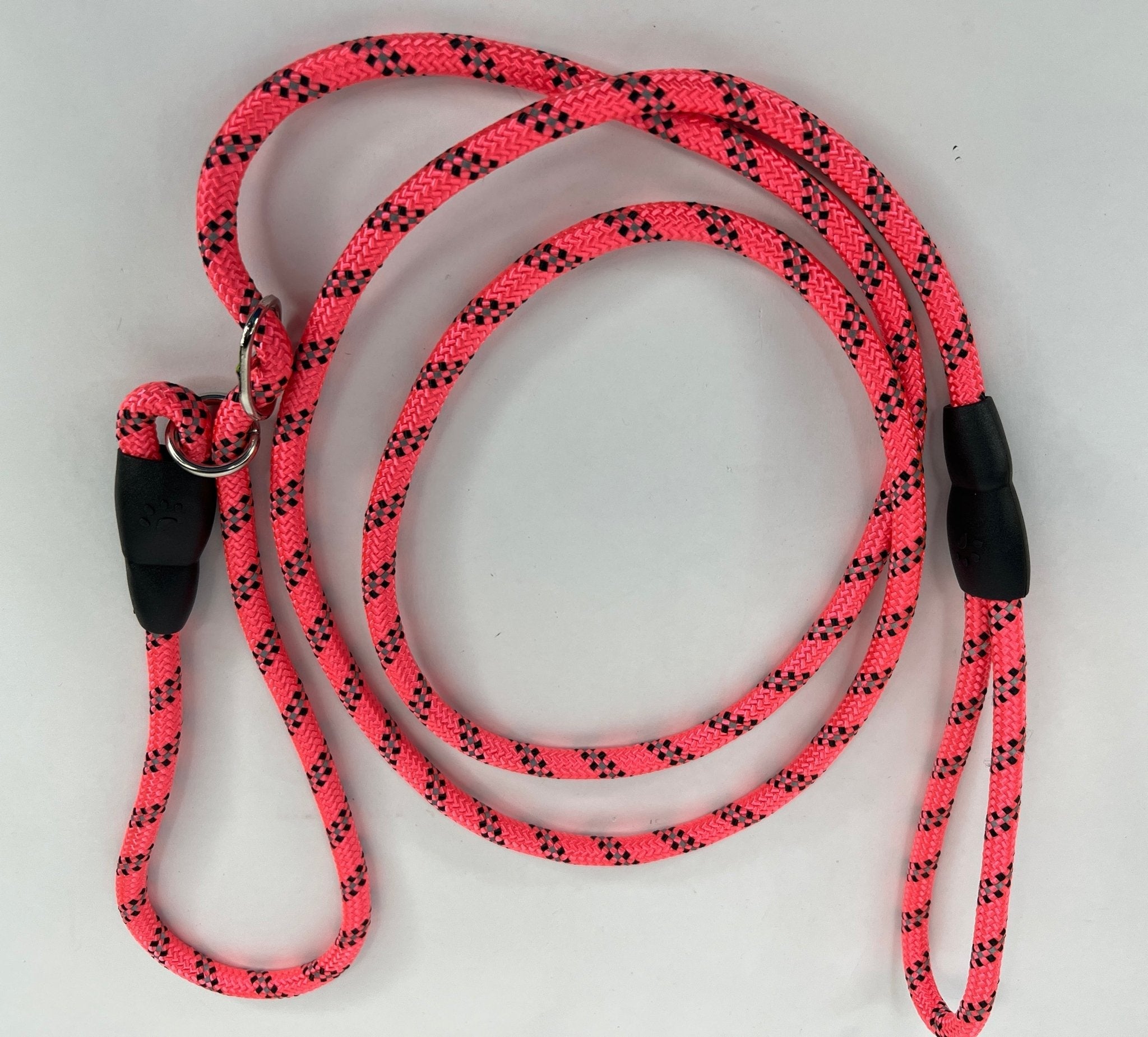 5 Foot Reflective Slip Lead Dog Leash: 8 Colors