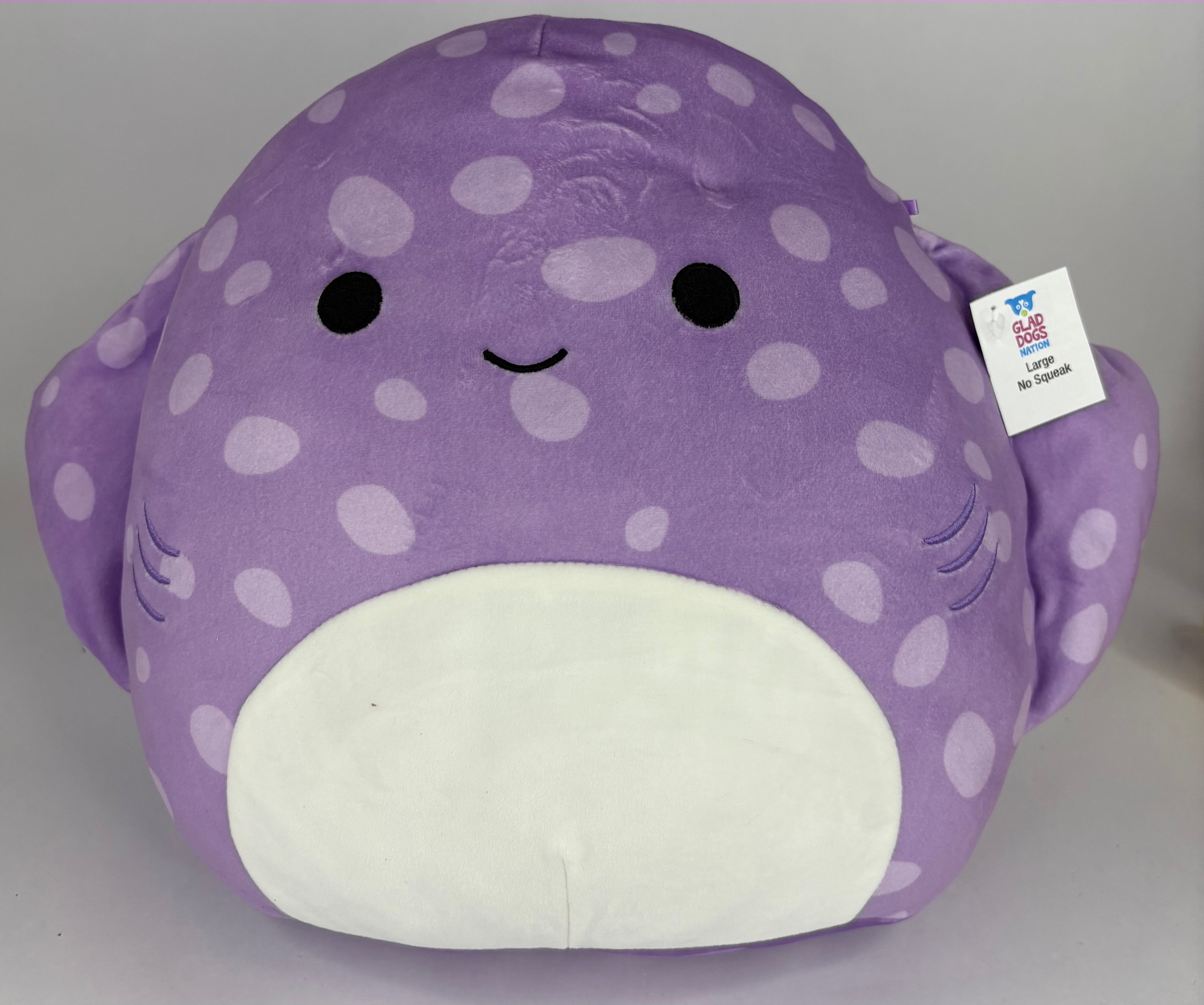 BOGO! Large Squishy Cuddlers Super Soft Plush Pet Toys: Squeak & NO Squeak