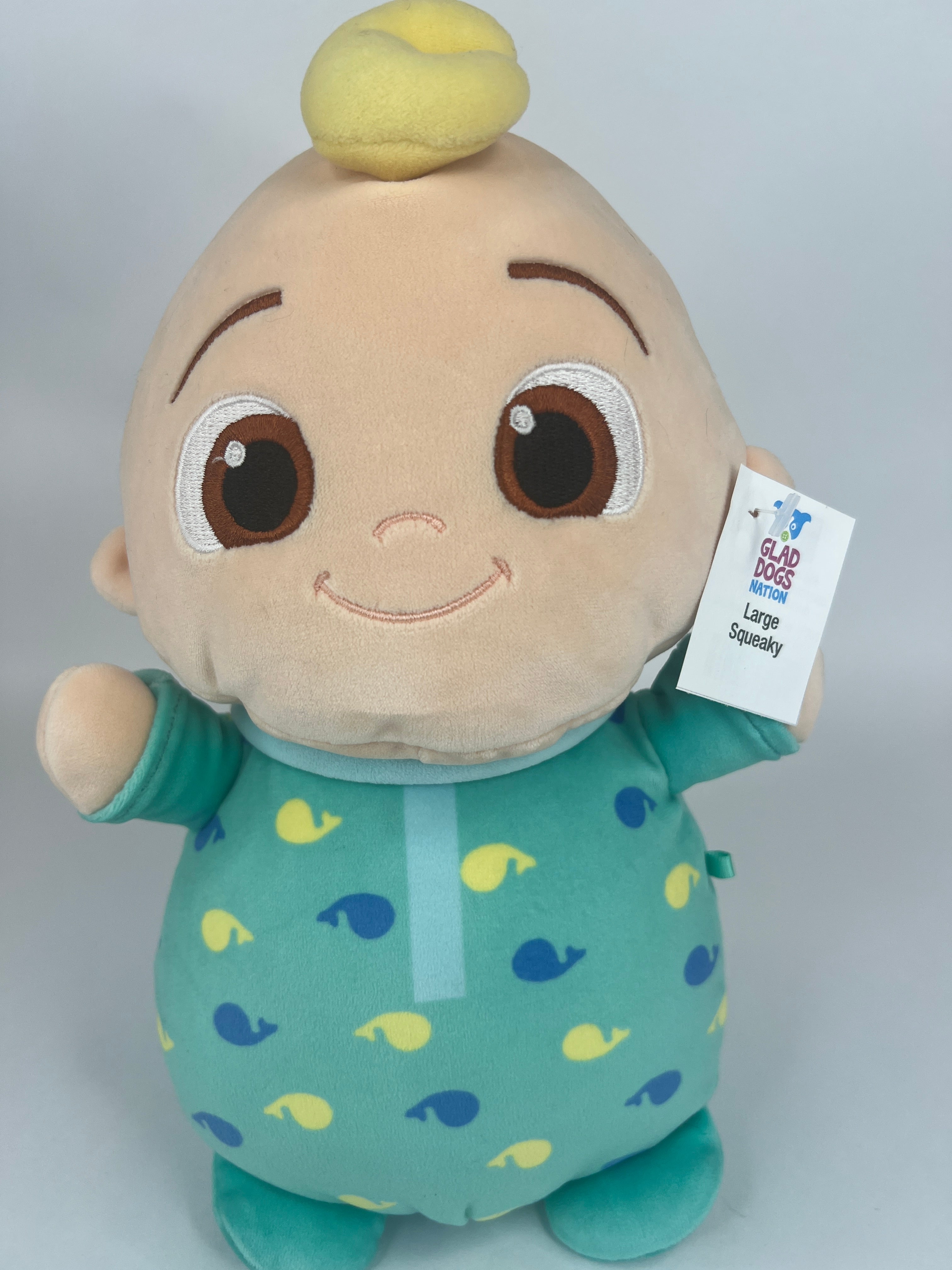 BOGO! Large Squishy Cuddlers Super Soft Plush Pet Toys: Squeak & NO Squeak