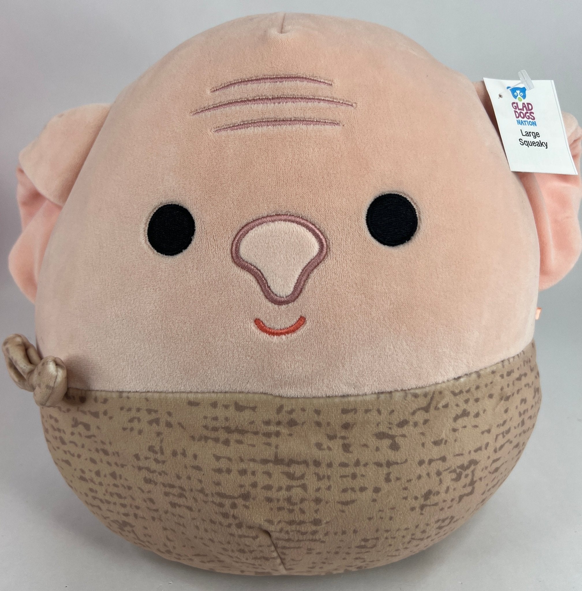 BOGO! Large Squishy Cuddlers Super Soft Plush Pet Toys: Squeak & NO Squeak