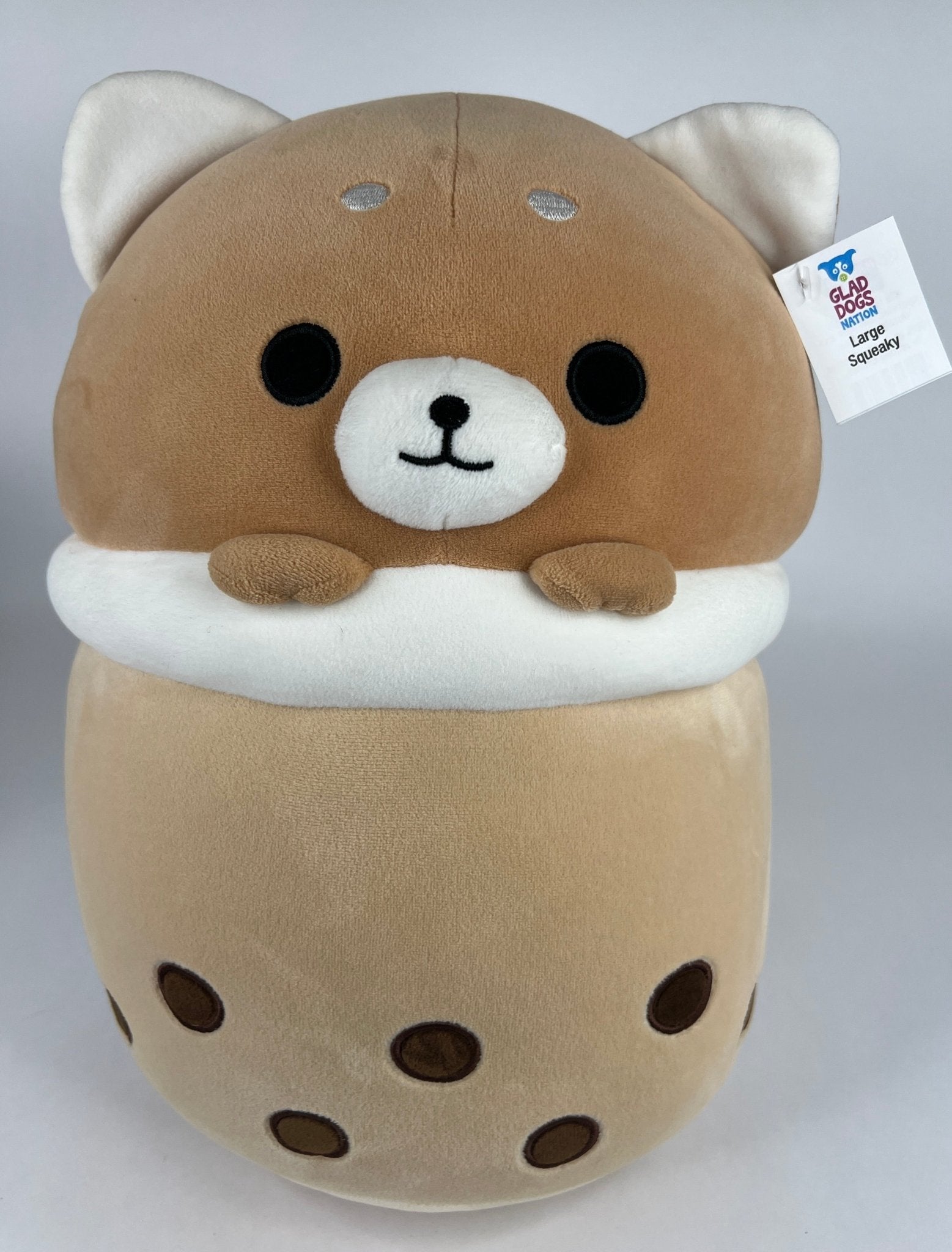BOGO! Large Squishy Cuddlers Super Soft Plush Pet Toys: Squeak & NO Squeak