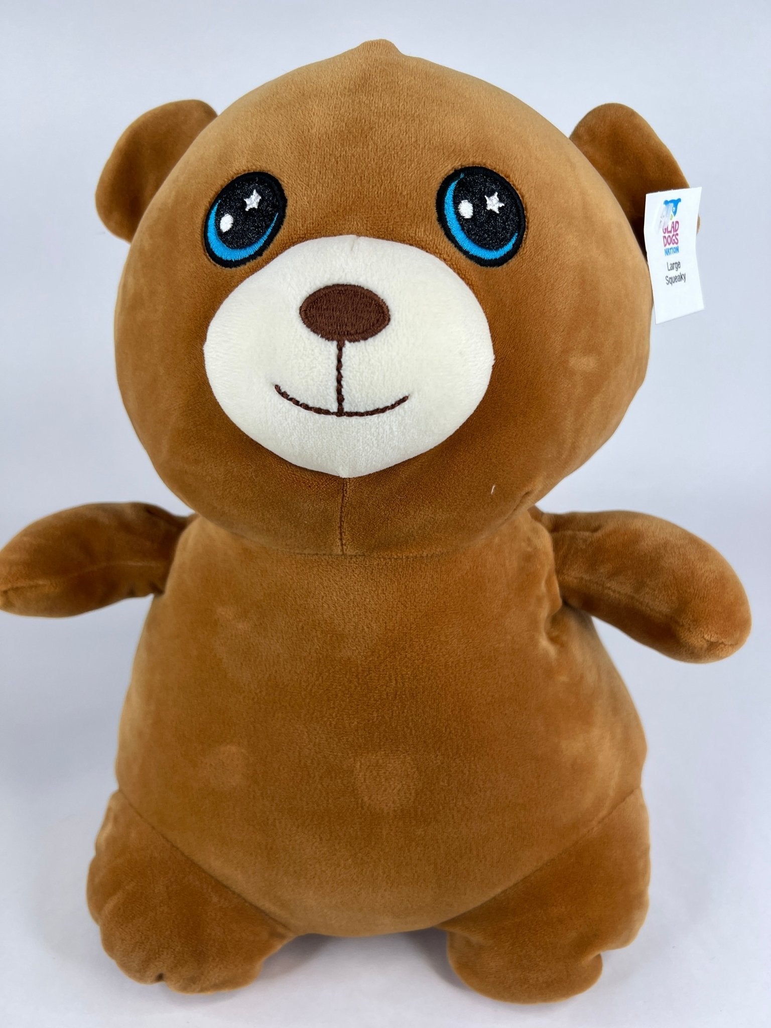 BOGO! Large Squishy Cuddlers Super Soft Plush Pet Toys: Squeak & NO Squeak