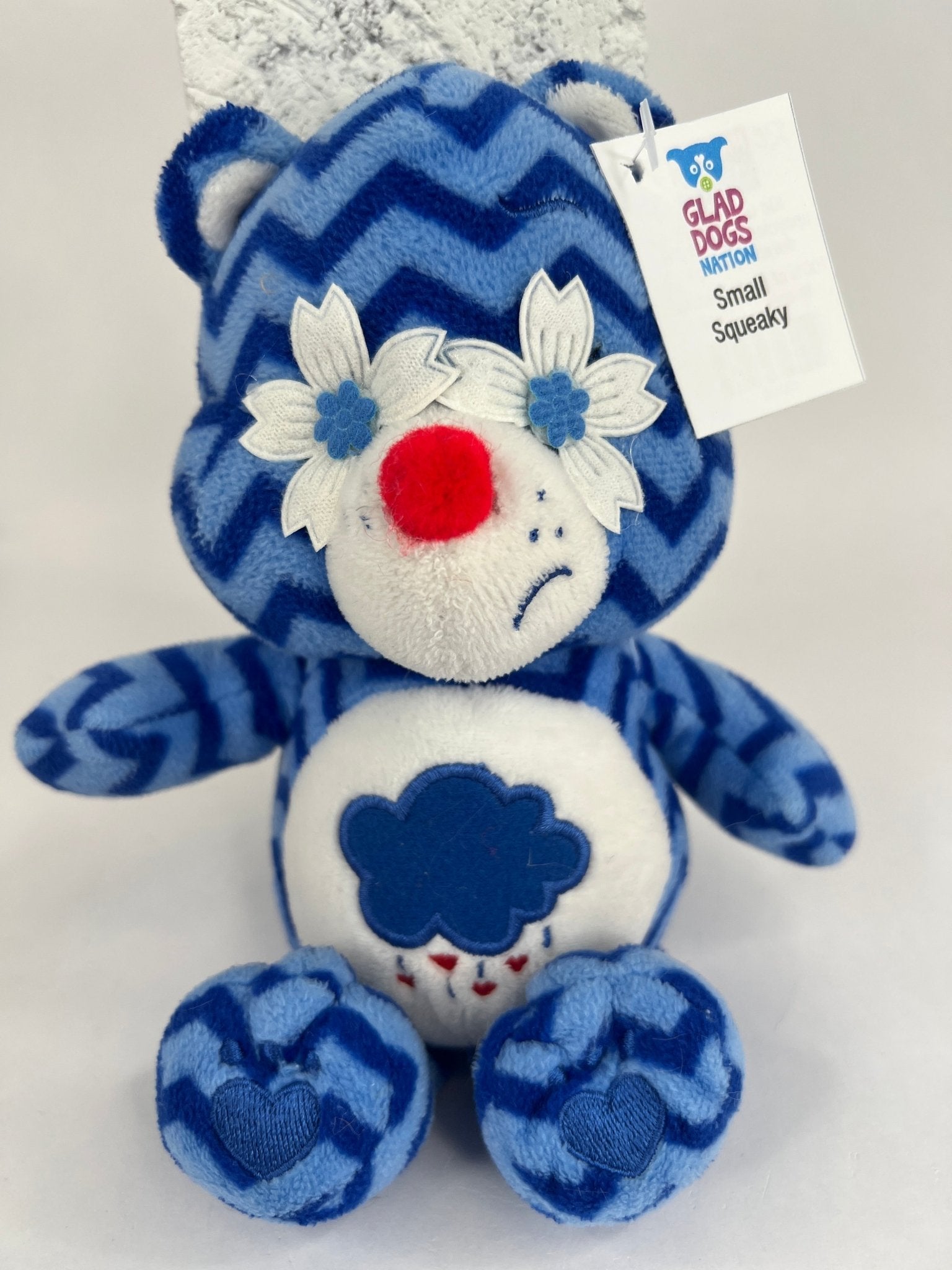 Care Bears Squeaky & NO Squeak Dog Toys Upcycled Plush