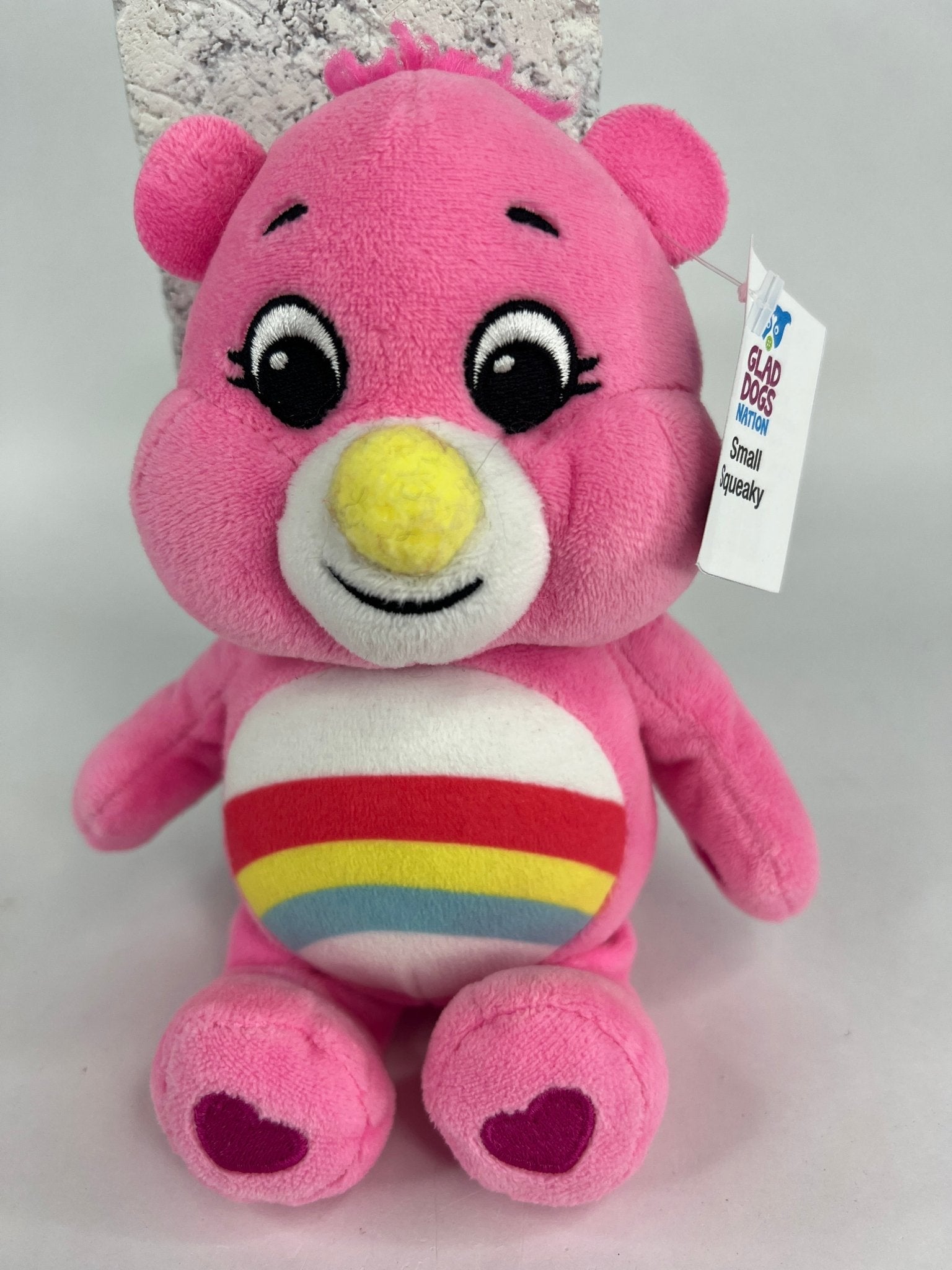 Care Bears Squeaky & NO Squeak Dog Toys Upcycled Plush