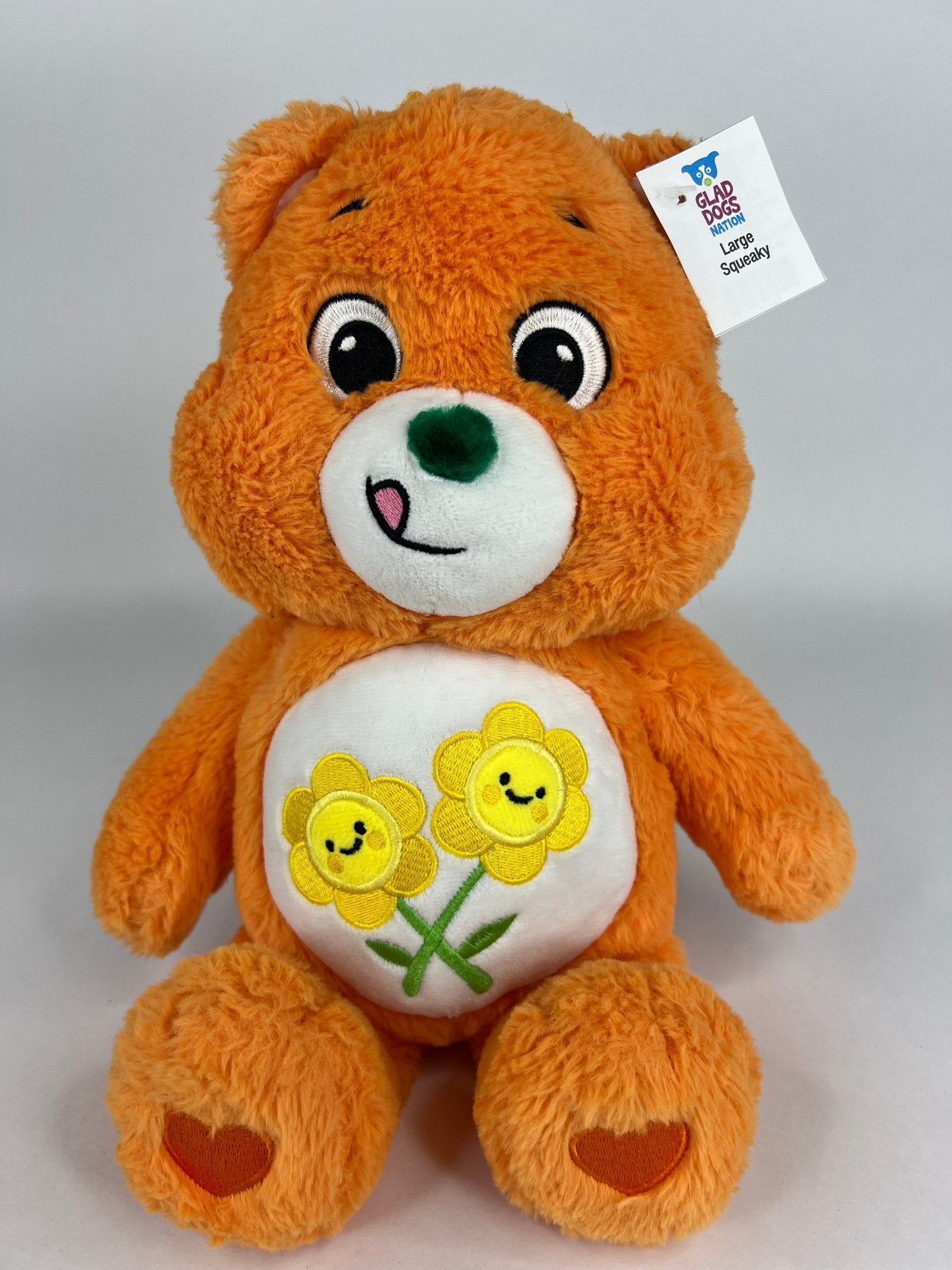 Care Bears Squeaky & NO Squeak Dog Toys Upcycled Plush