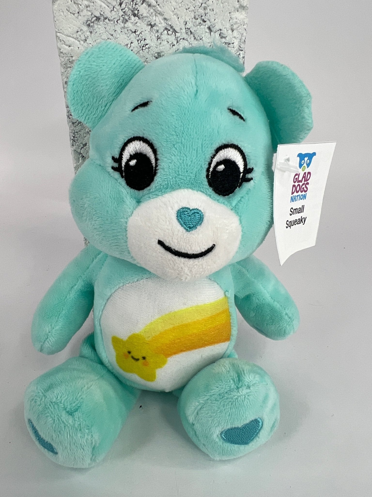 Care Bears Squeaky & NO Squeak Dog Toys Upcycled Plush