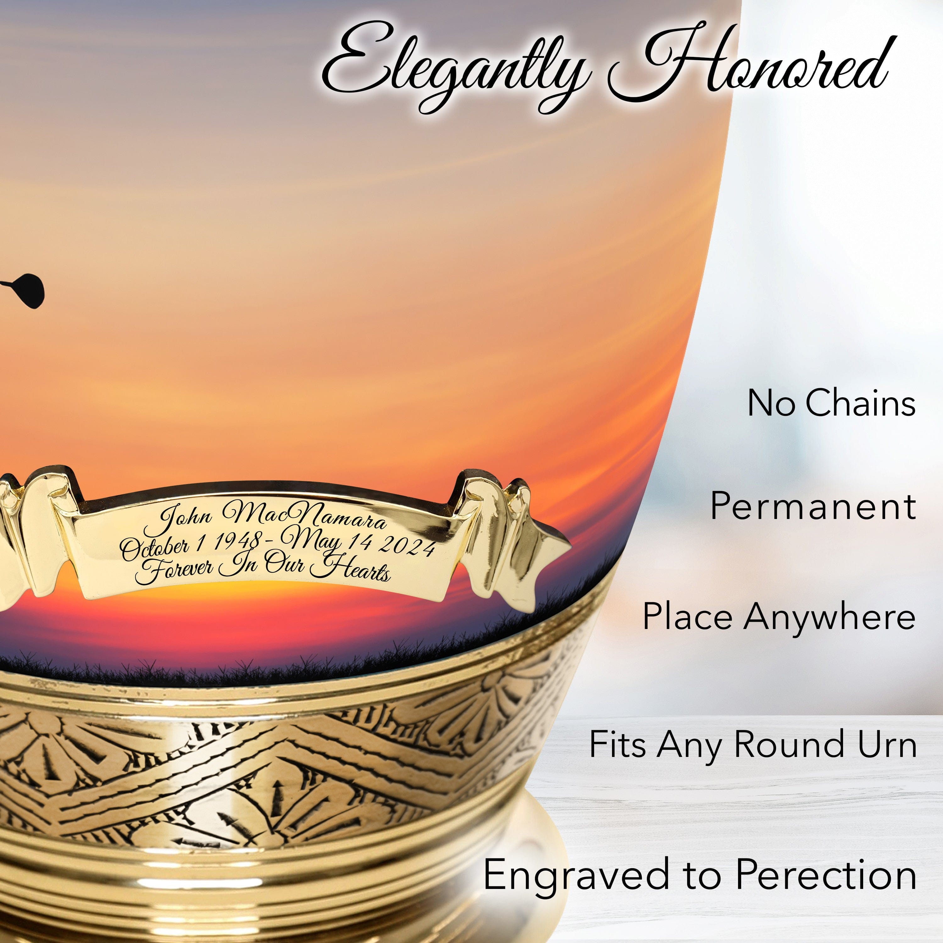Fairway to Heaven Golf Extra Large Urn or Companion Urn – Extra Large Urns for Human Ashes | XL Urn & XXL Urn