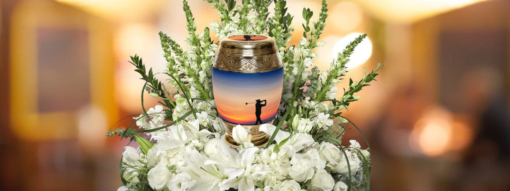 Fairway to Heaven Golf Extra Large Urn or Companion Urn – Extra Large Urns for Human Ashes | XL Urn & XXL Urn