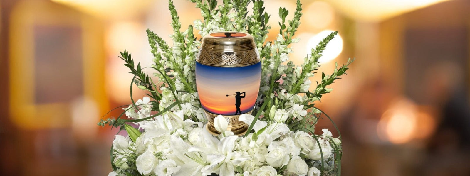Fairway to Heaven Golf Extra Large Urn or Companion Urn – Extra Large Urns for Human Ashes | XL Urn & XXL Urn