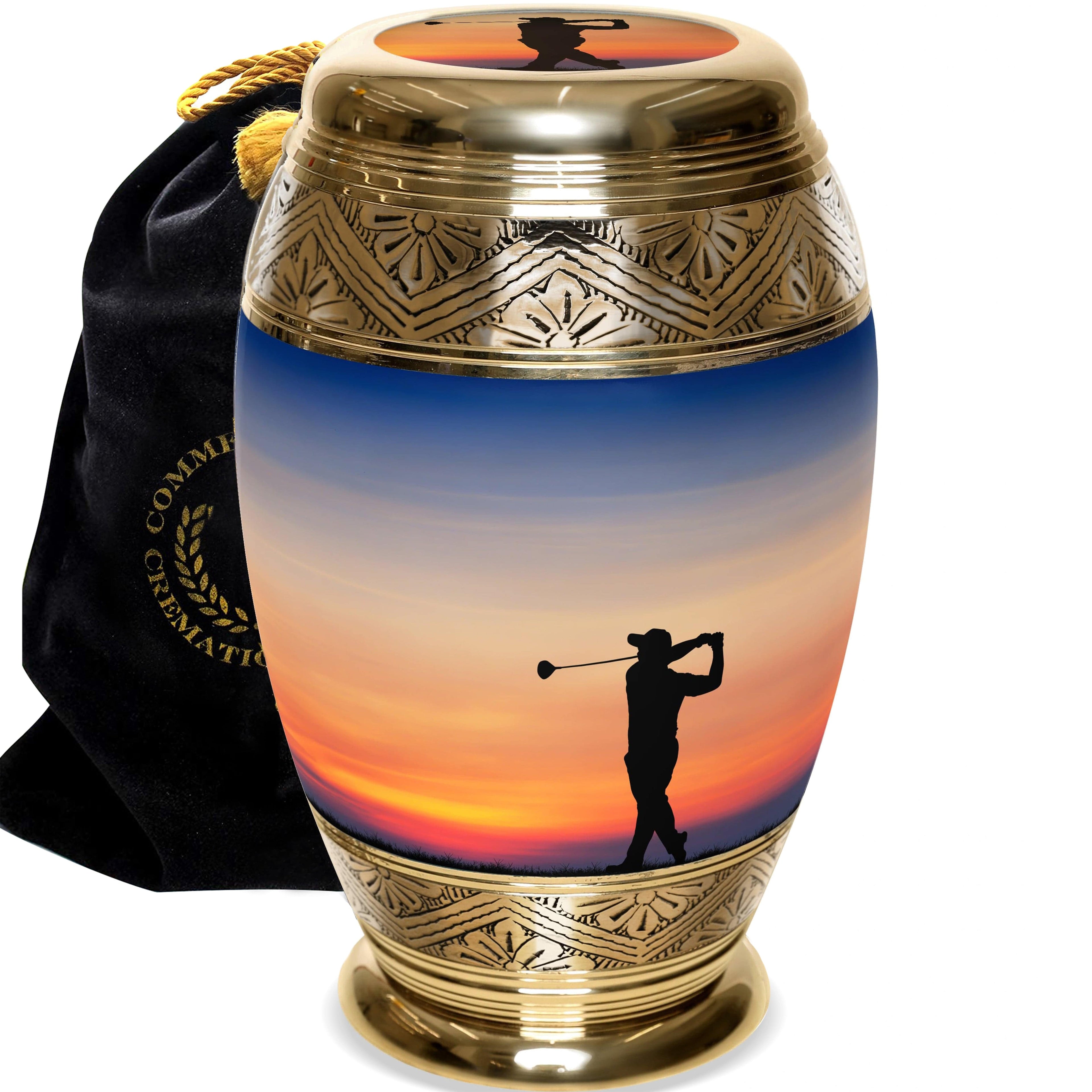 Fairway to Heaven Golf Extra Large Urn or Companion Urn – Extra Large Urns for Human Ashes | XL Urn & XXL Urn