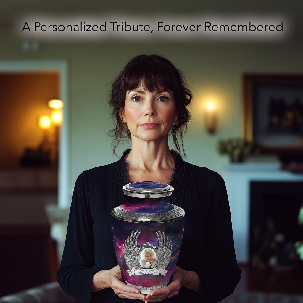 Interstellar Nebula Extra Large Urn or Companion Urn – Extra Large Urns for Human Ashes | XL Urn & XXL Urn
