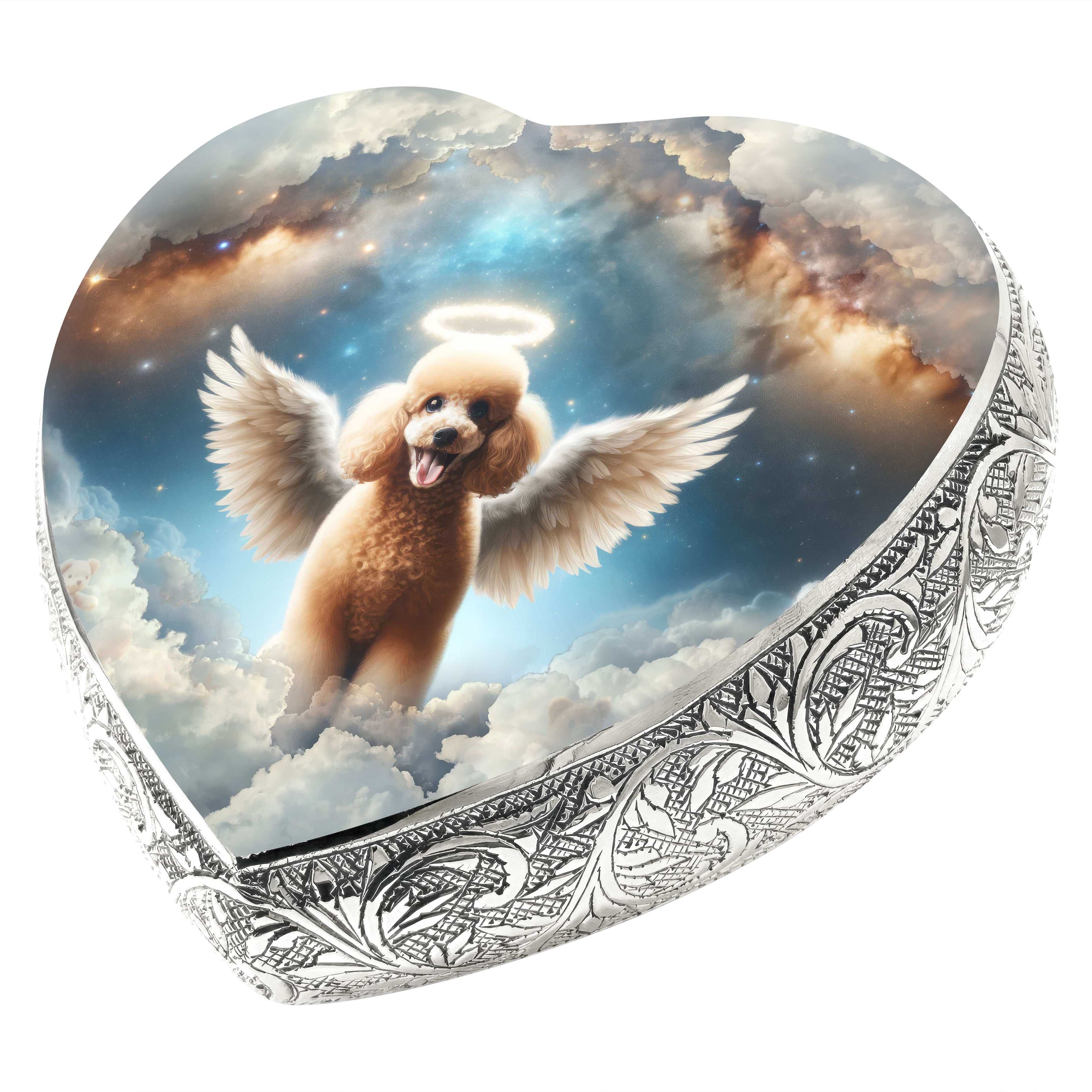 Apricot Mini Poodle Dog Urn - Astral Awe Urn for Dog Ashes