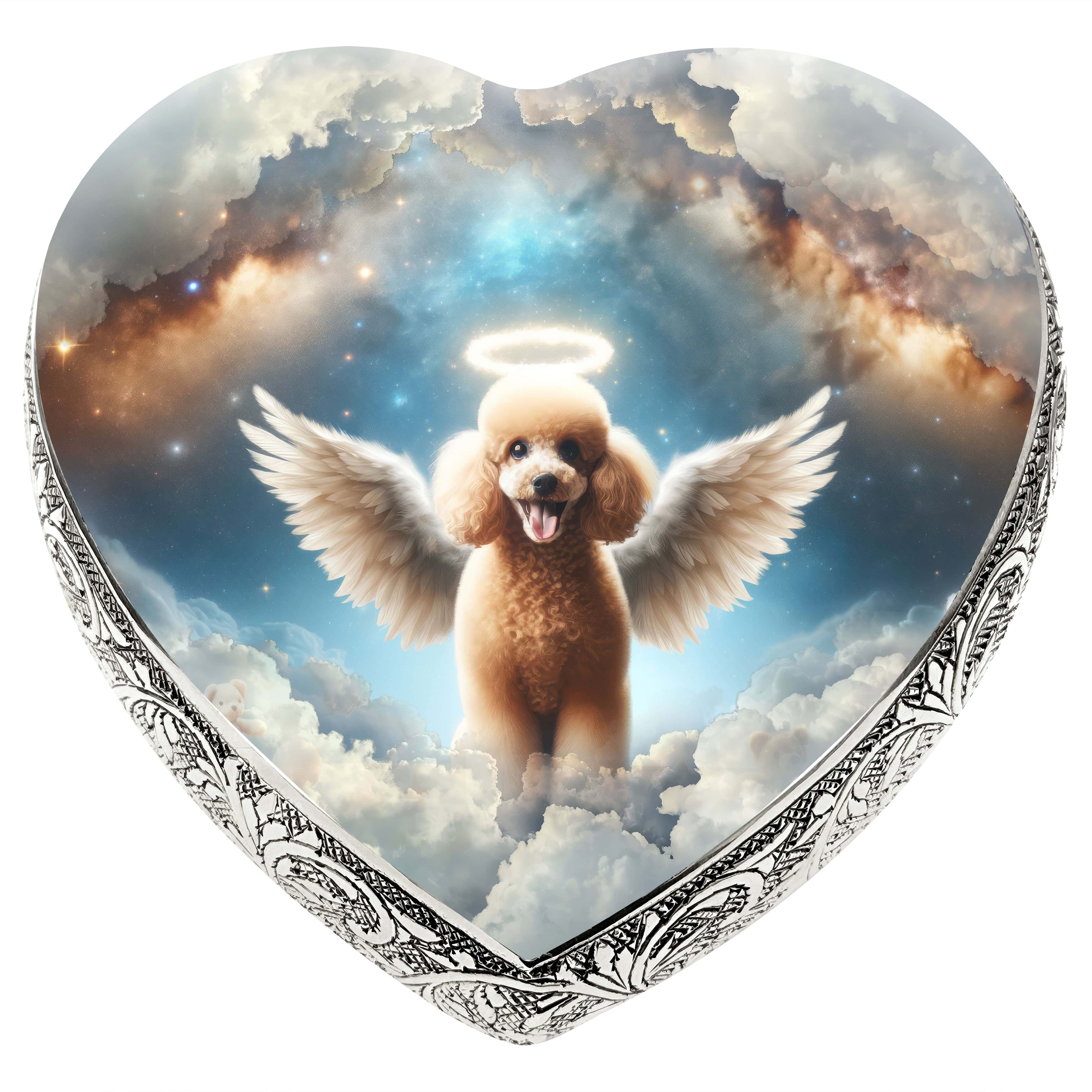 Apricot Mini Poodle Dog Urn - Astral Awe Urn for Dog Ashes
