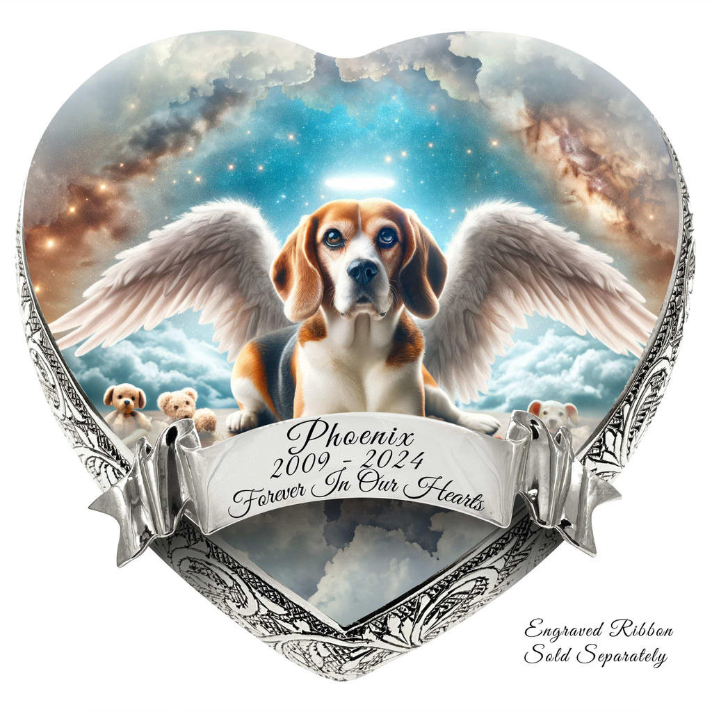 Beagle Dog Urn - Heavenly Splendor Urn for Dog Ashes