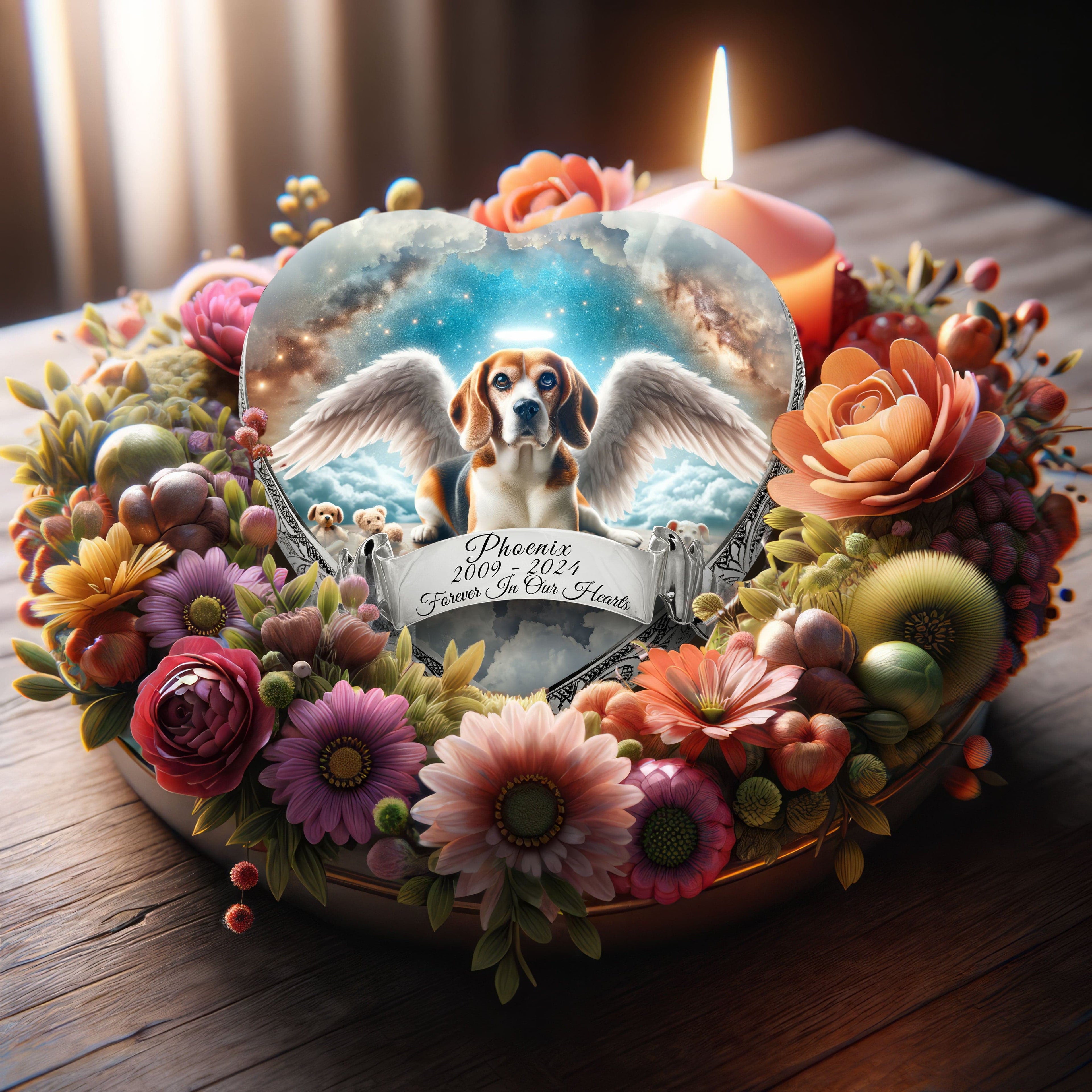 Beagle Dog Urn - Heavenly Splendor Urn for Dog Ashes