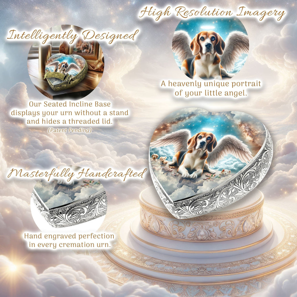 Beagle Dog Urn - Heavenly Splendor Urn for Dog Ashes