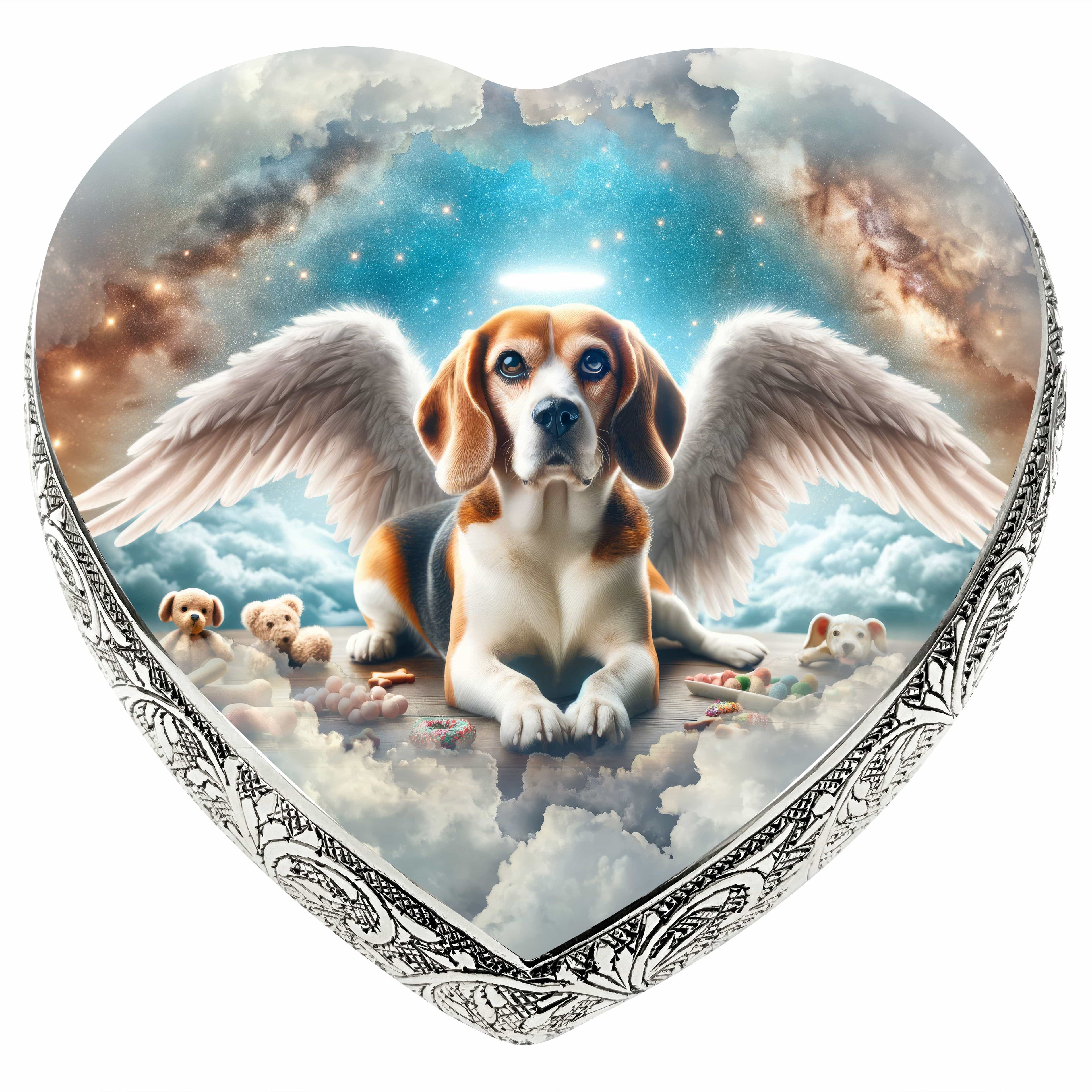 Beagle Dog Urn - Heavenly Splendor Urn for Dog Ashes