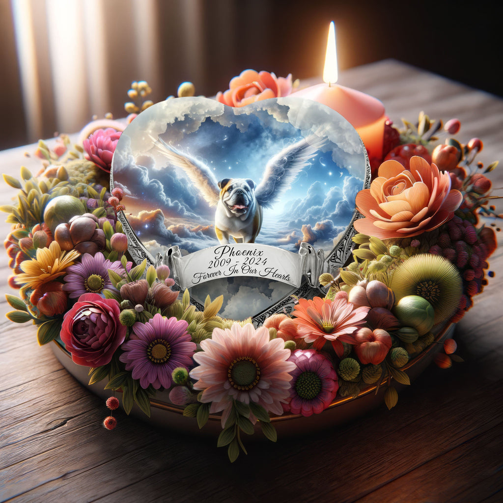 Bulldog Dog Urn - Cosmic Chorus Urn for Dog Ashes