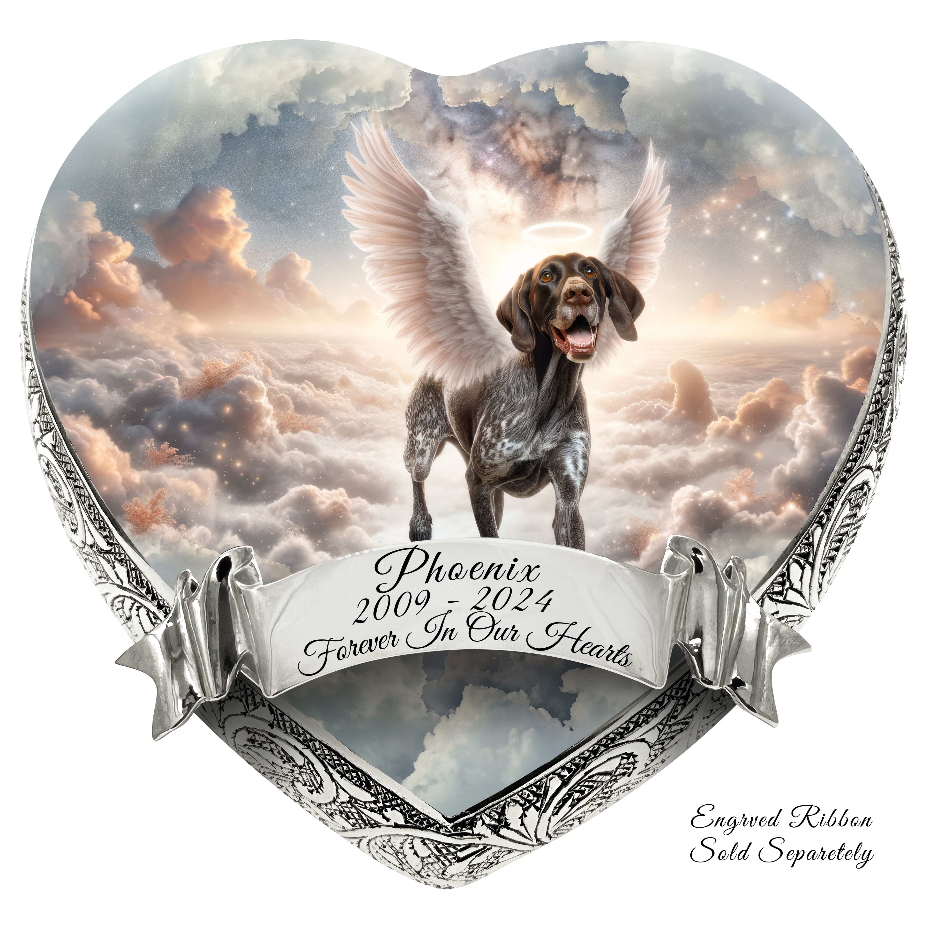 German Shorthaired Pointer Dog Urn - Heavenly Horizon Urn for Dog Ashes