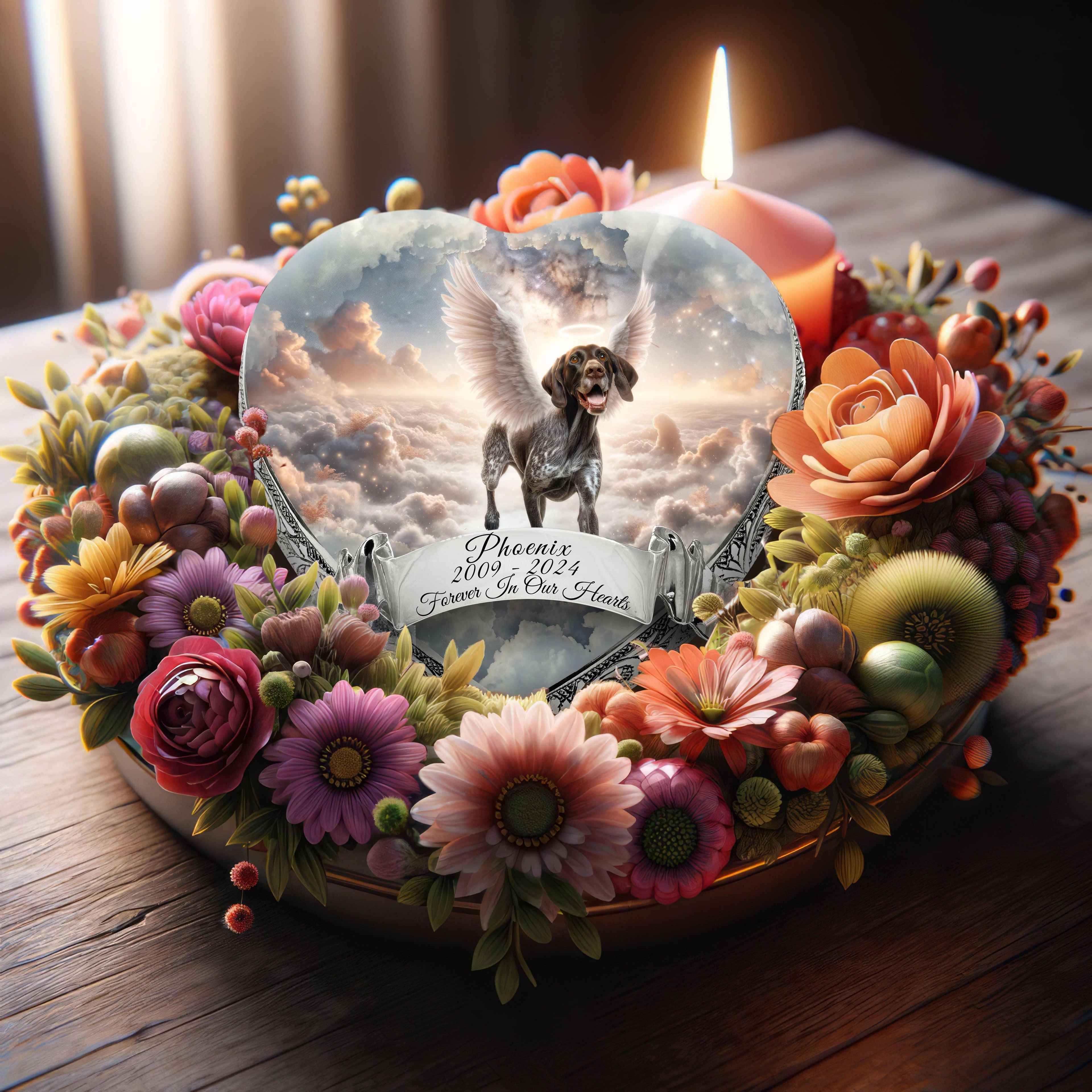 German Shorthaired Pointer Dog Urn - Heavenly Horizon Urn for Dog Ashes