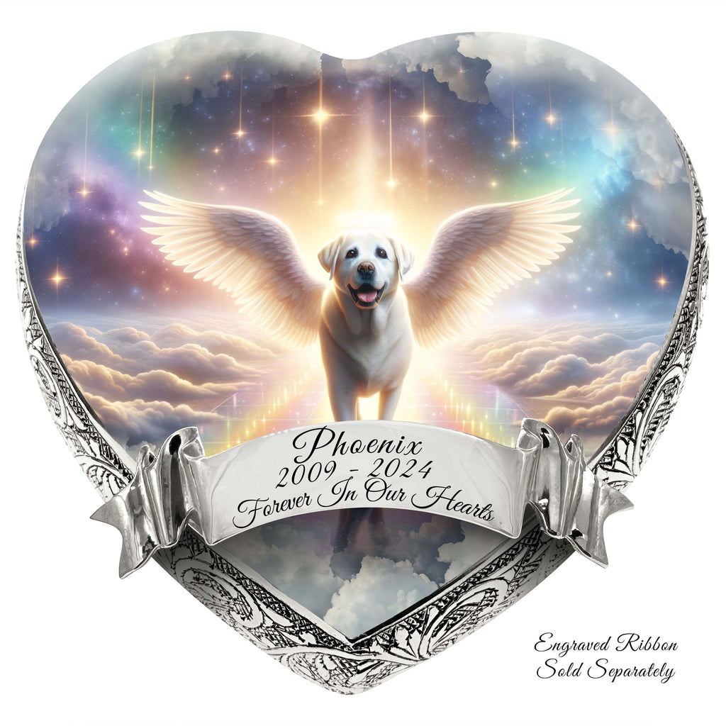 Labrador Retriever Dog Urn - Rainbow Arc Urn for Dog Ashes
