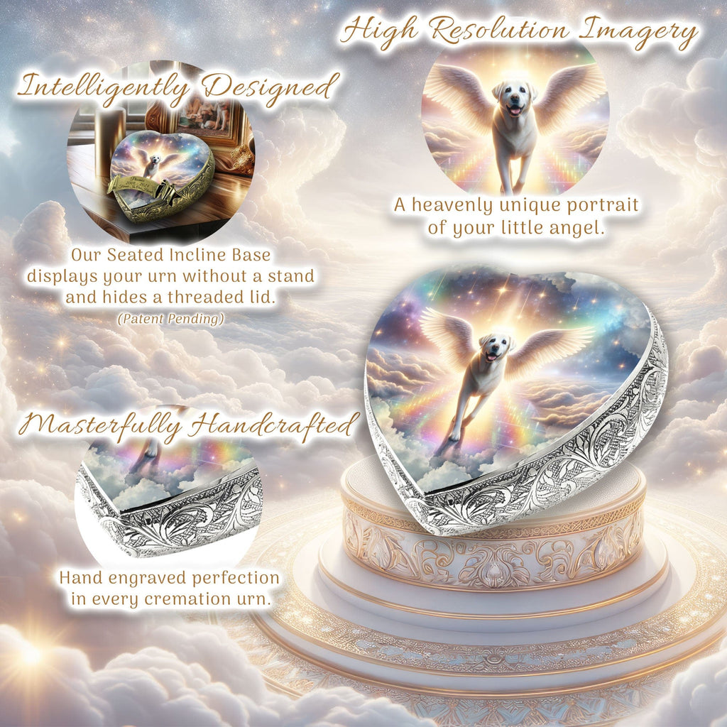Labrador Retriever Dog Urn - Rainbow Arc Urn for Dog Ashes