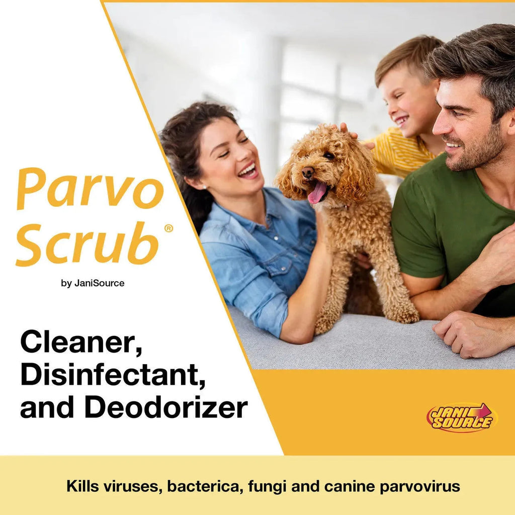 ParvoScrub RTU: Veterinary & Kennel Disinfectant, Cleaner, & Deodorizer, Kills Parvo, 1 Quart