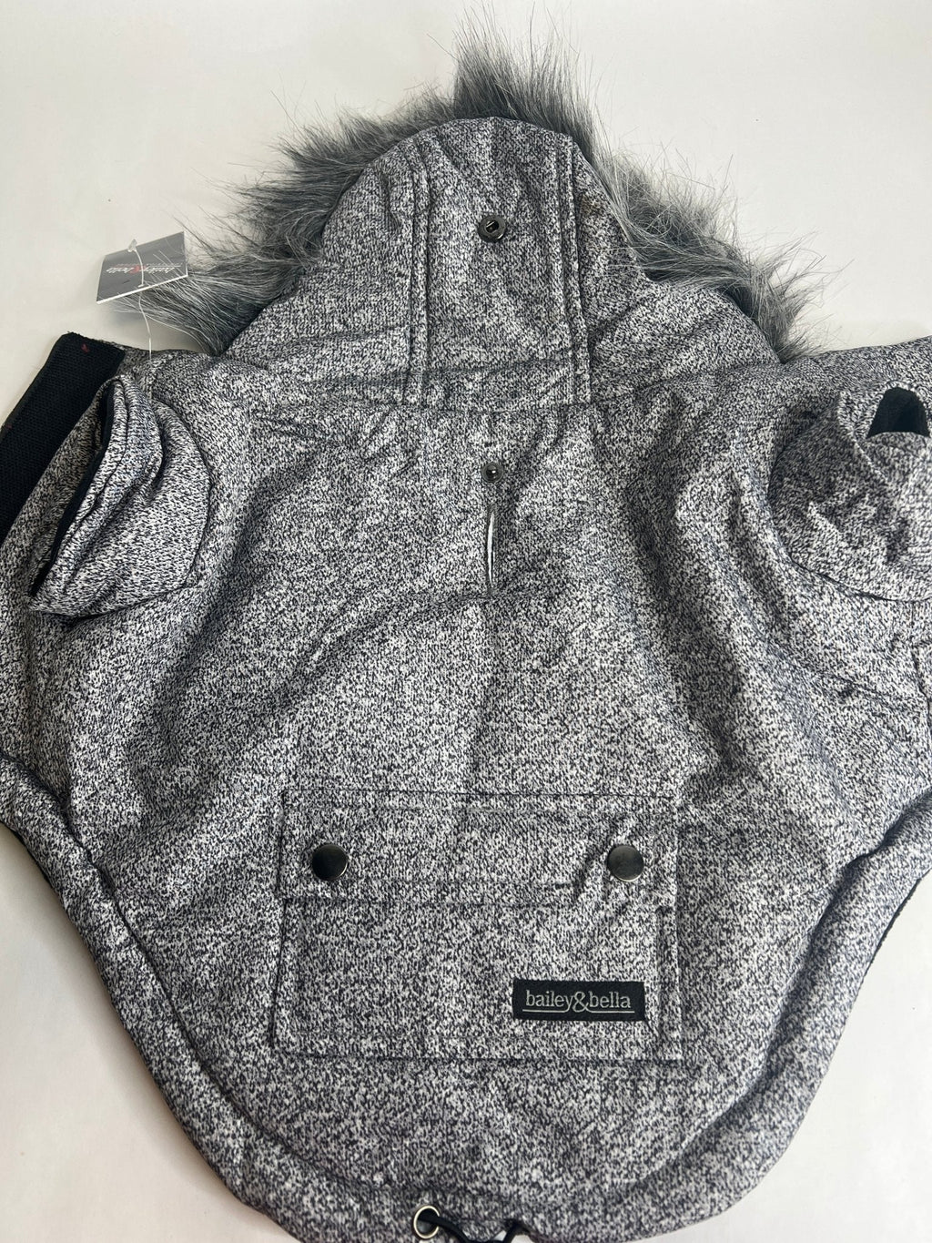 JUST $5! Bailey & Bella Grey Parka with Faux Fur Trim: Small