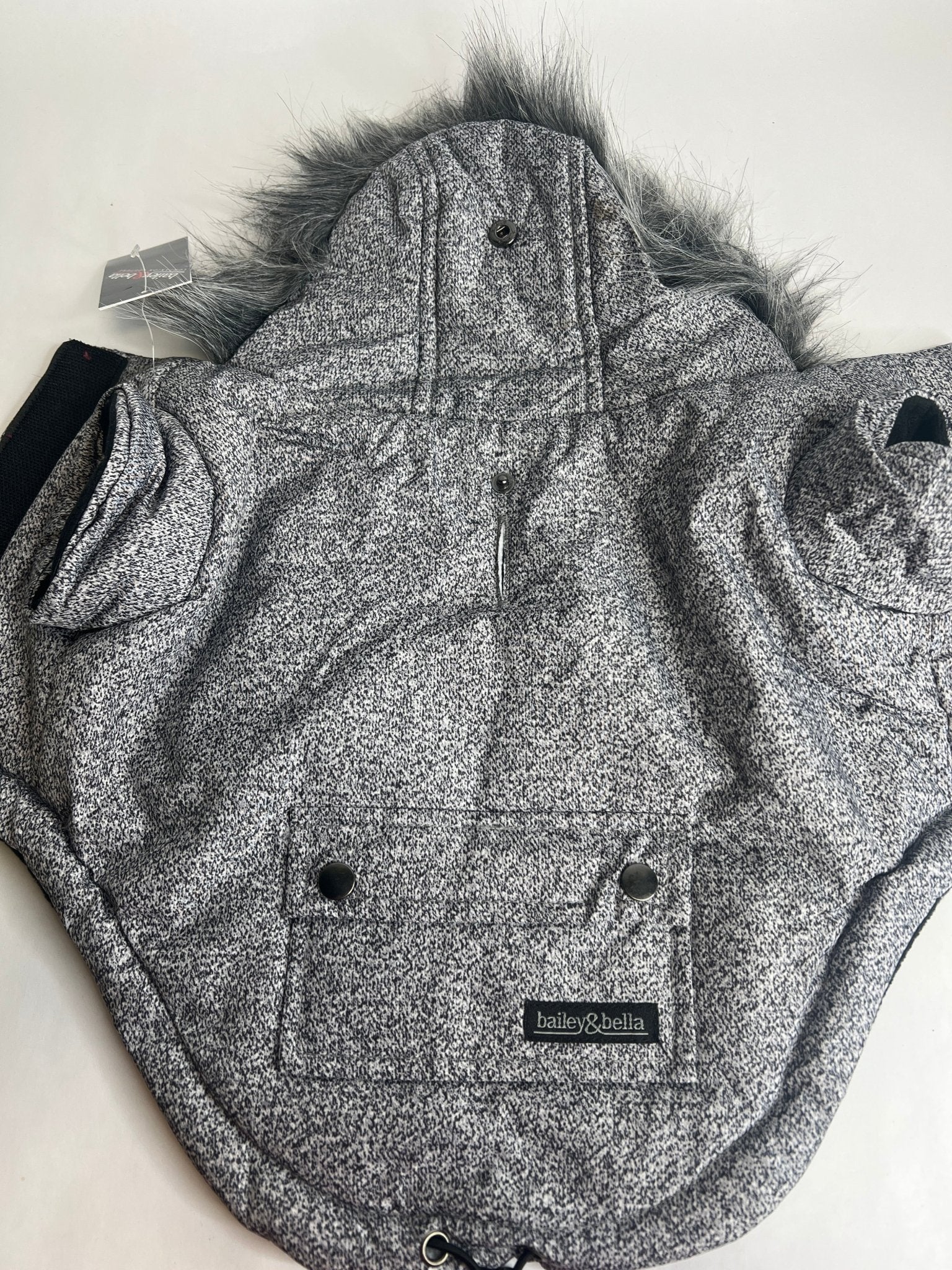 JUST $5! Bailey & Bella Grey Parka with Faux Fur Trim: Small