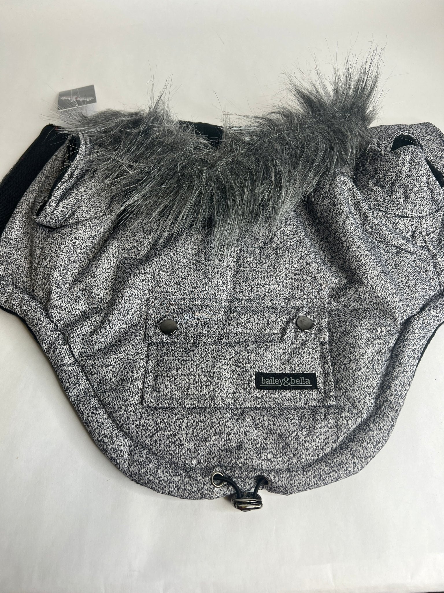 JUST $5! Bailey & Bella Grey Parka with Faux Fur Trim: Small