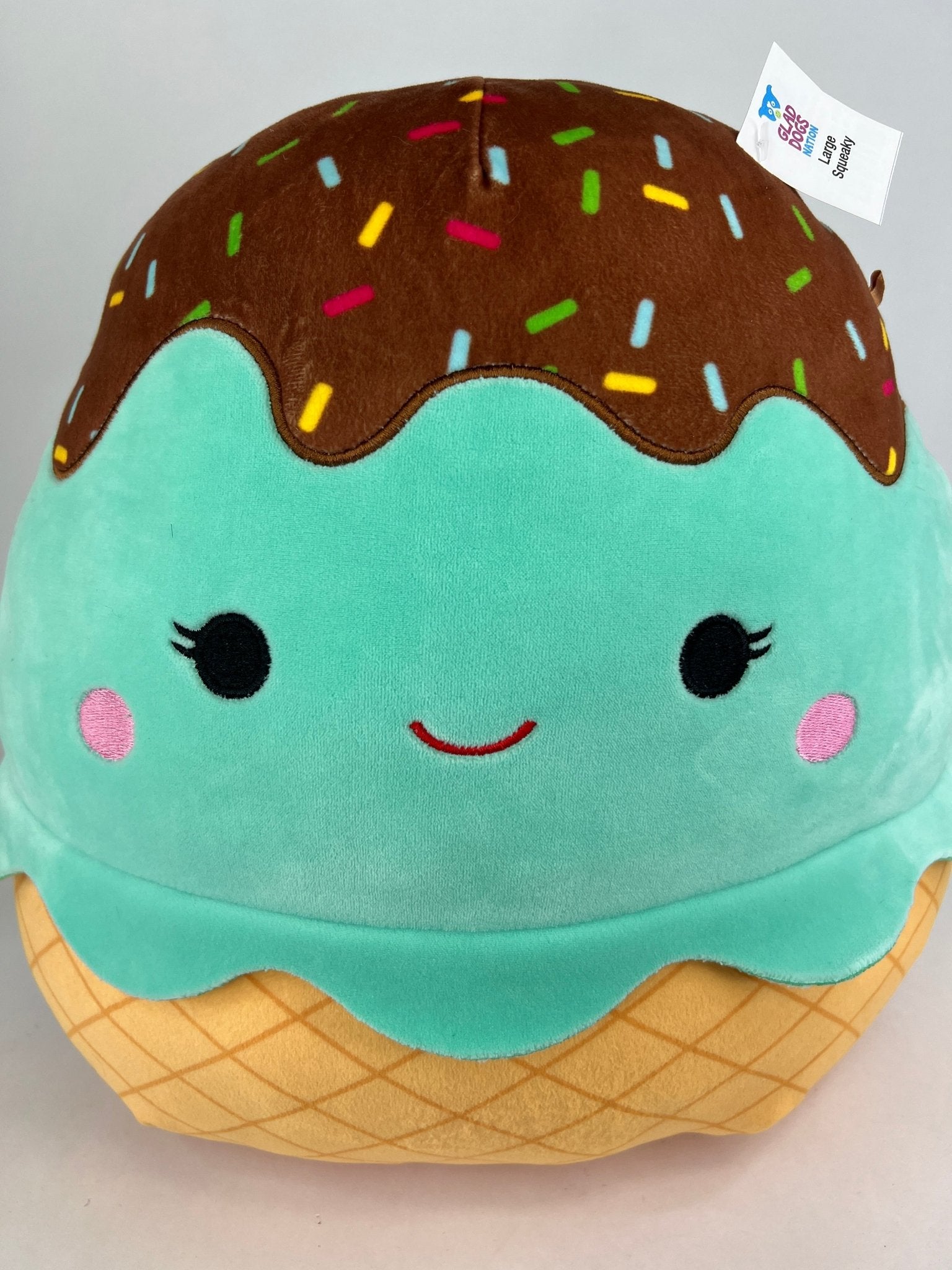 BOGO! Large Squishy Cuddlers Super Soft Plush Pet Toys: Squeak & NO Squeak