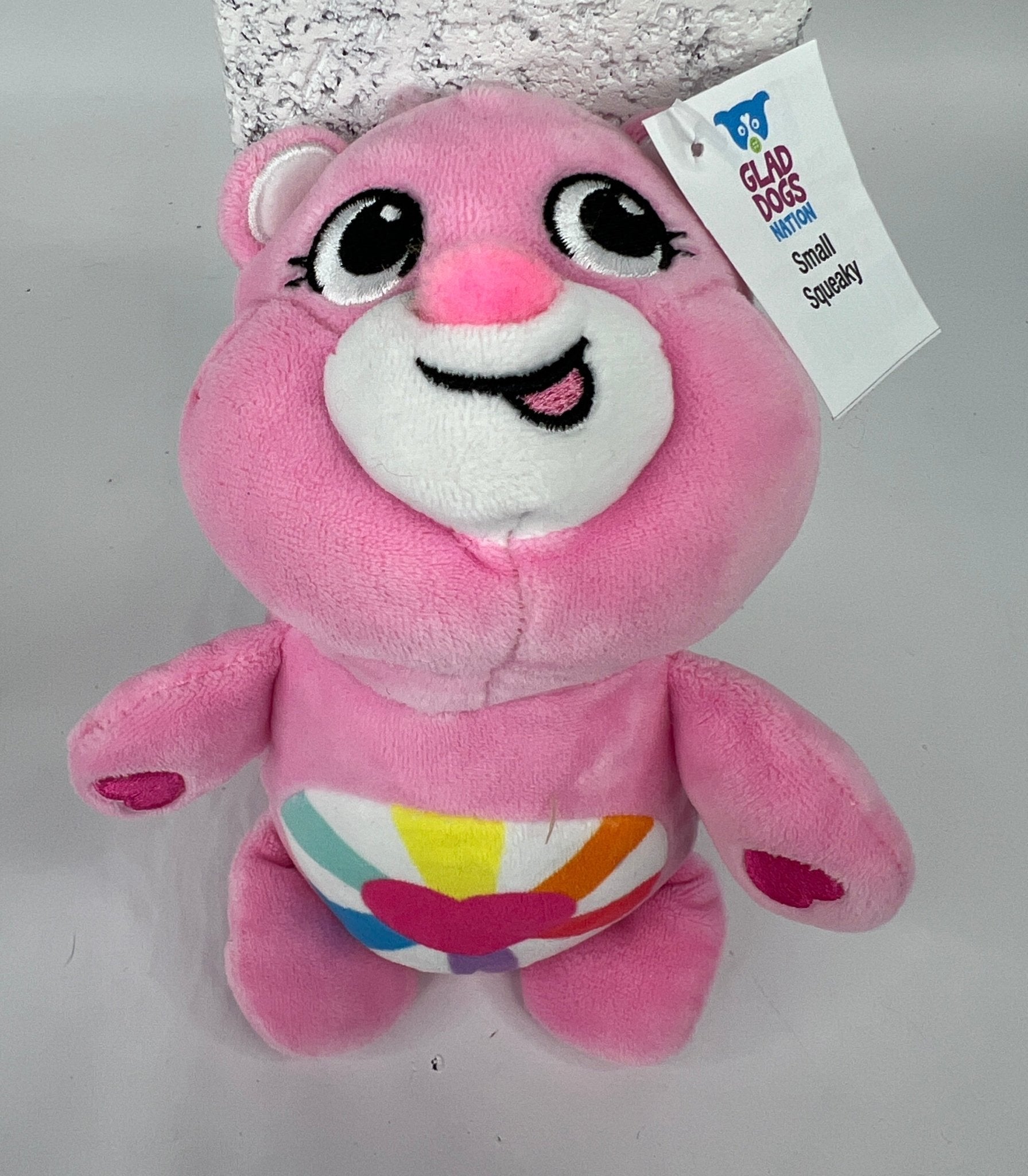 Care Bears Squeaky & NO Squeak Dog Toys Upcycled Plush