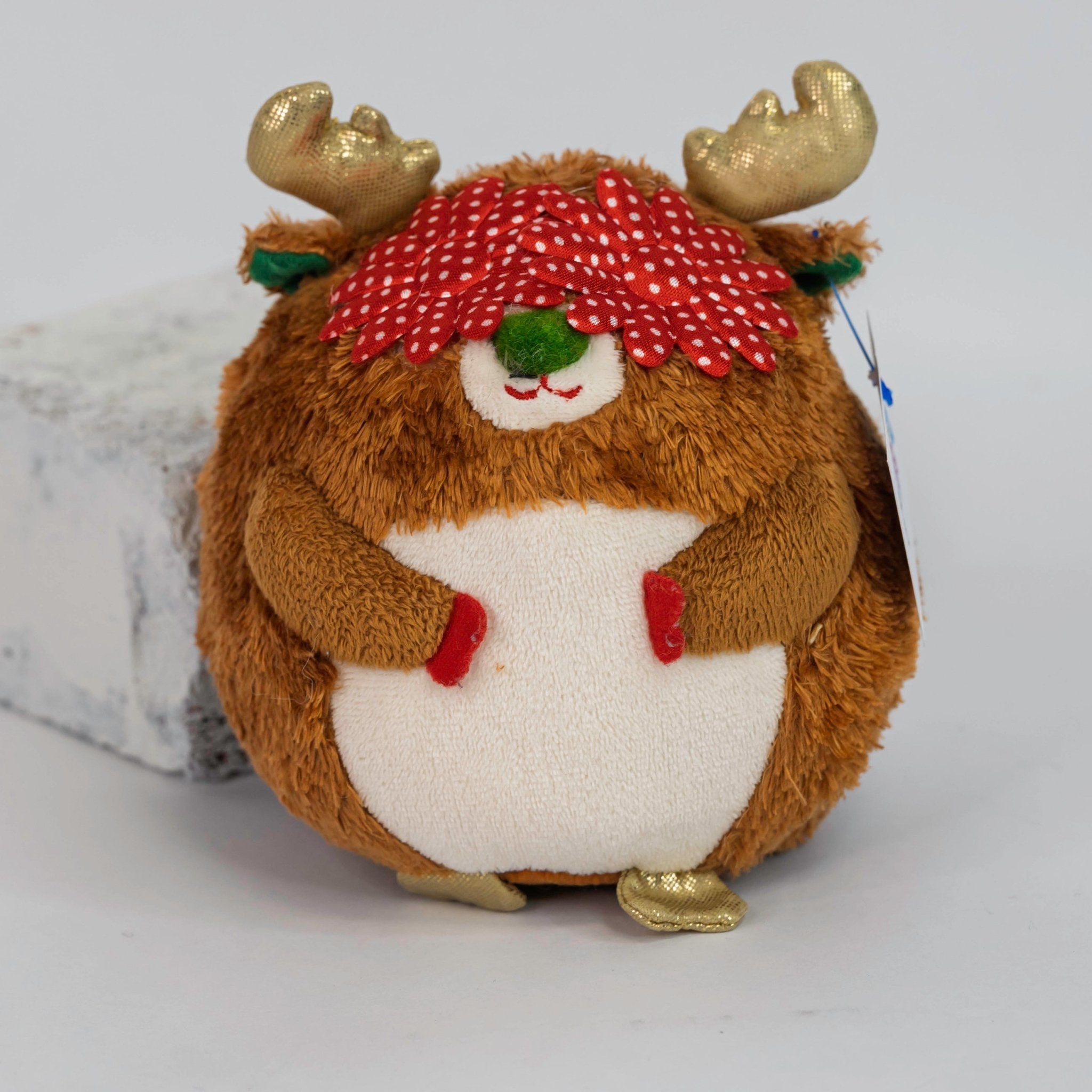 Tiny Stuffed & SQUEAKY Plush Holiday Dog & Cat Toys