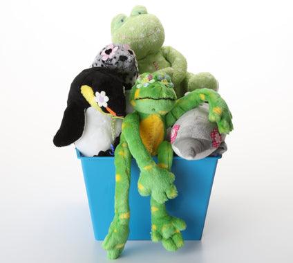 WaterWorld Basket with SQUEAKY Toys: 3 Sizes
